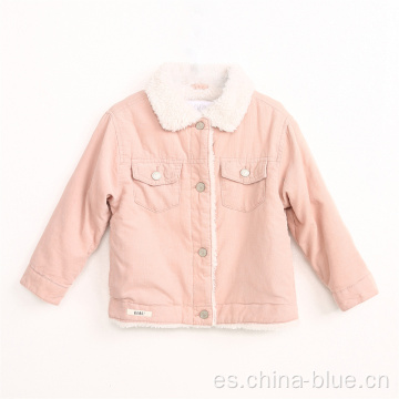 Chaqueta suave de la cana de la niña